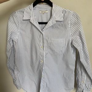 Madewell Striped Tie - front shirt.